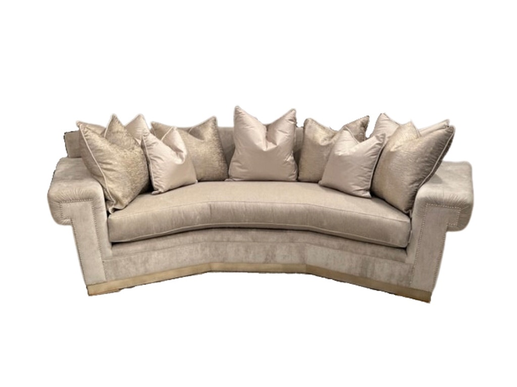 Marge Carson Living Room Santa Barbara Wedge Sofa STB43W Noel Furniture Houston, TX