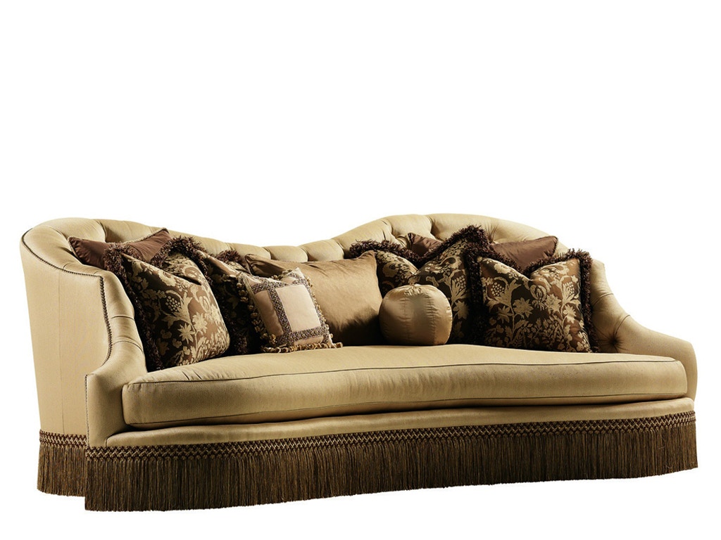 Marge Carson Living Room Scarlett Sofa SCA43 Noel Furniture Houston, TX