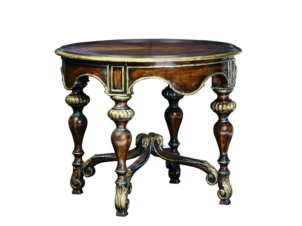 Marge Carson Living Room Seville Round End Table SEV042 Noel