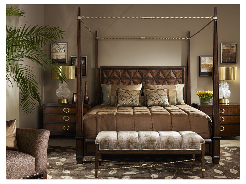 Marge Carson Bedroom Solano Bedding Package SL95 Noel Furniture Houston, TX