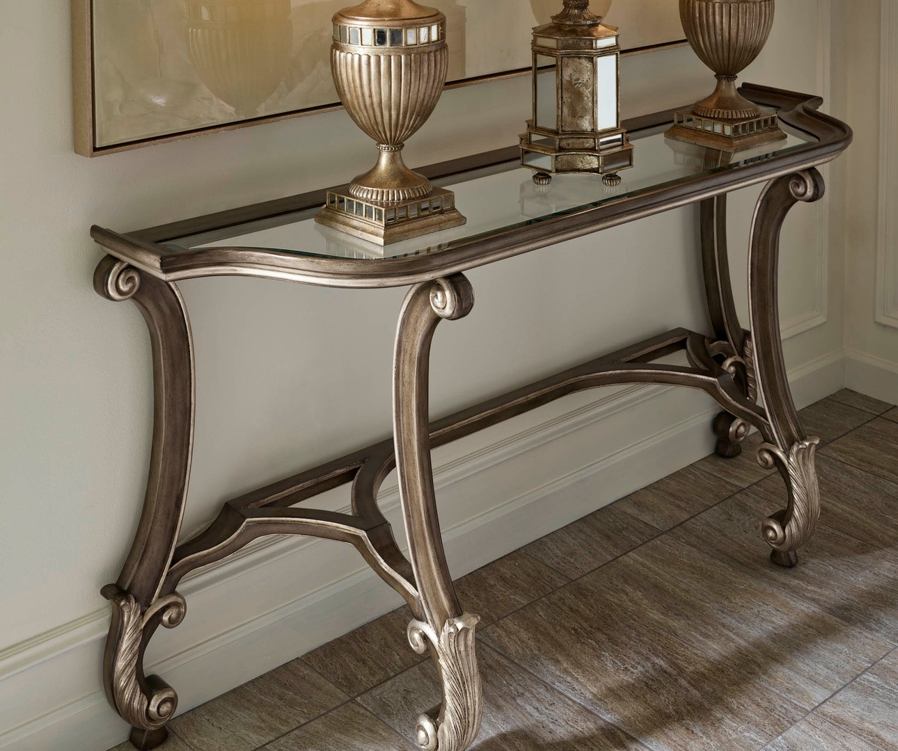 Marge Carson Living Room SAN MARINO CONSOLE SMN06 Noel Furniture Houston, TX