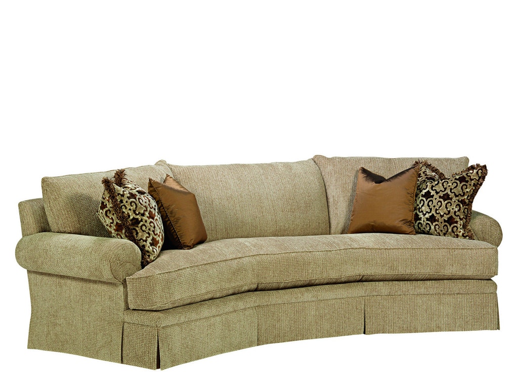 Marge Carson Living Room Santa Barbara Wedge Sofa STB43W Noel Furniture Houston, TX