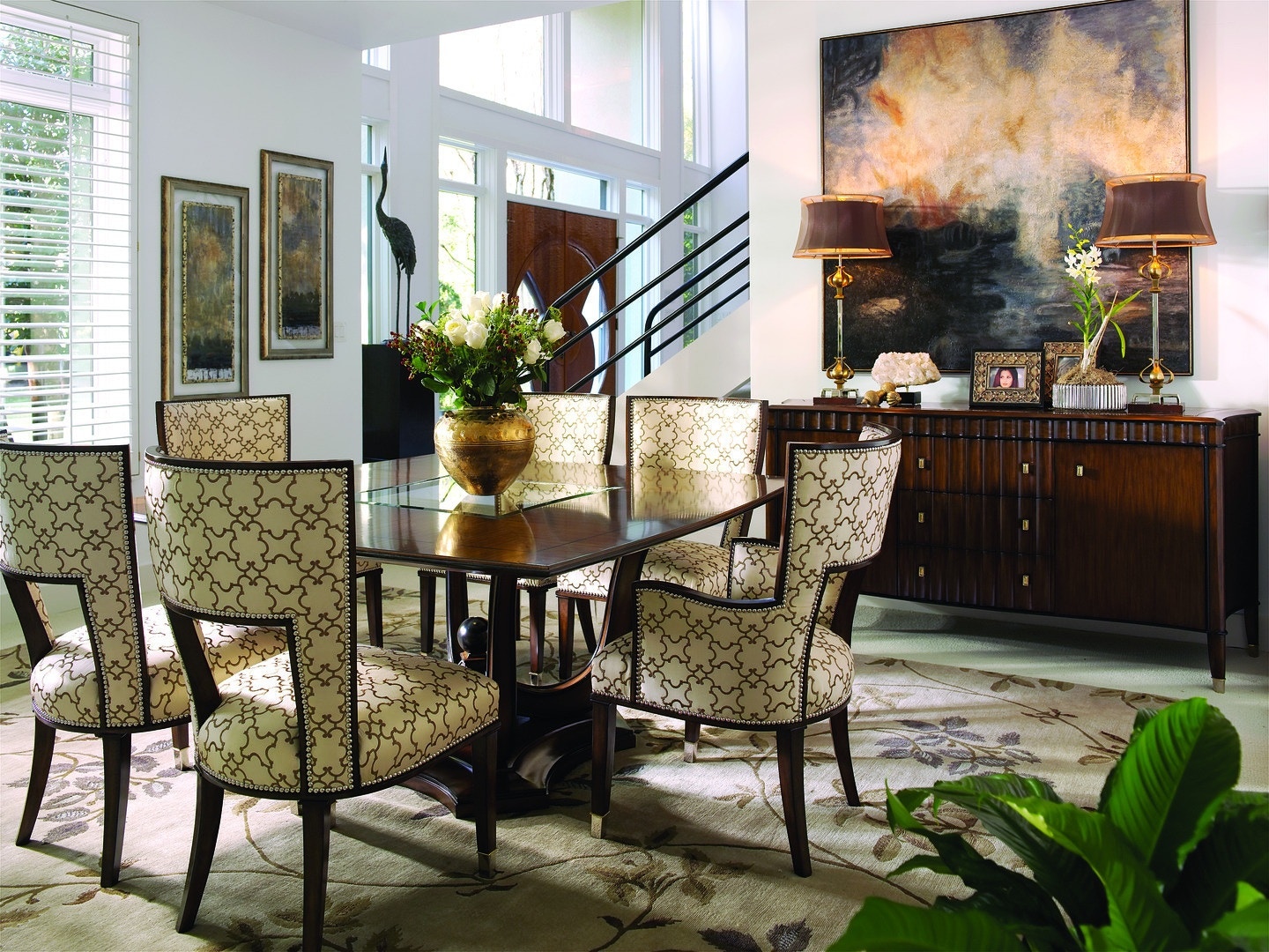 Marge Carson Dining Room Tango Square Dining Table TAN082 Noel