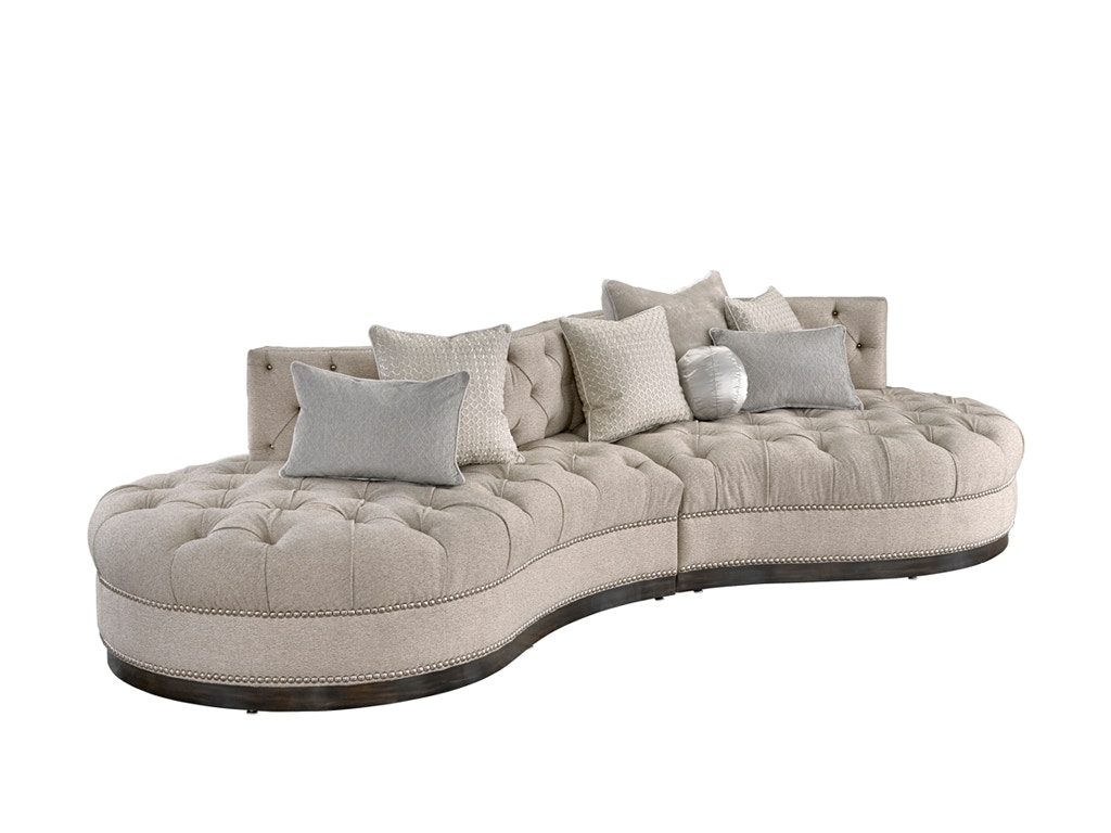 Marge Carson Living Room Zen Sectional ZENSEC Noel Furniture