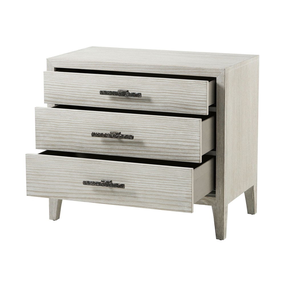 Theodore Alexander Bedroom 3 Drawer Nightstand 74296 - Matter