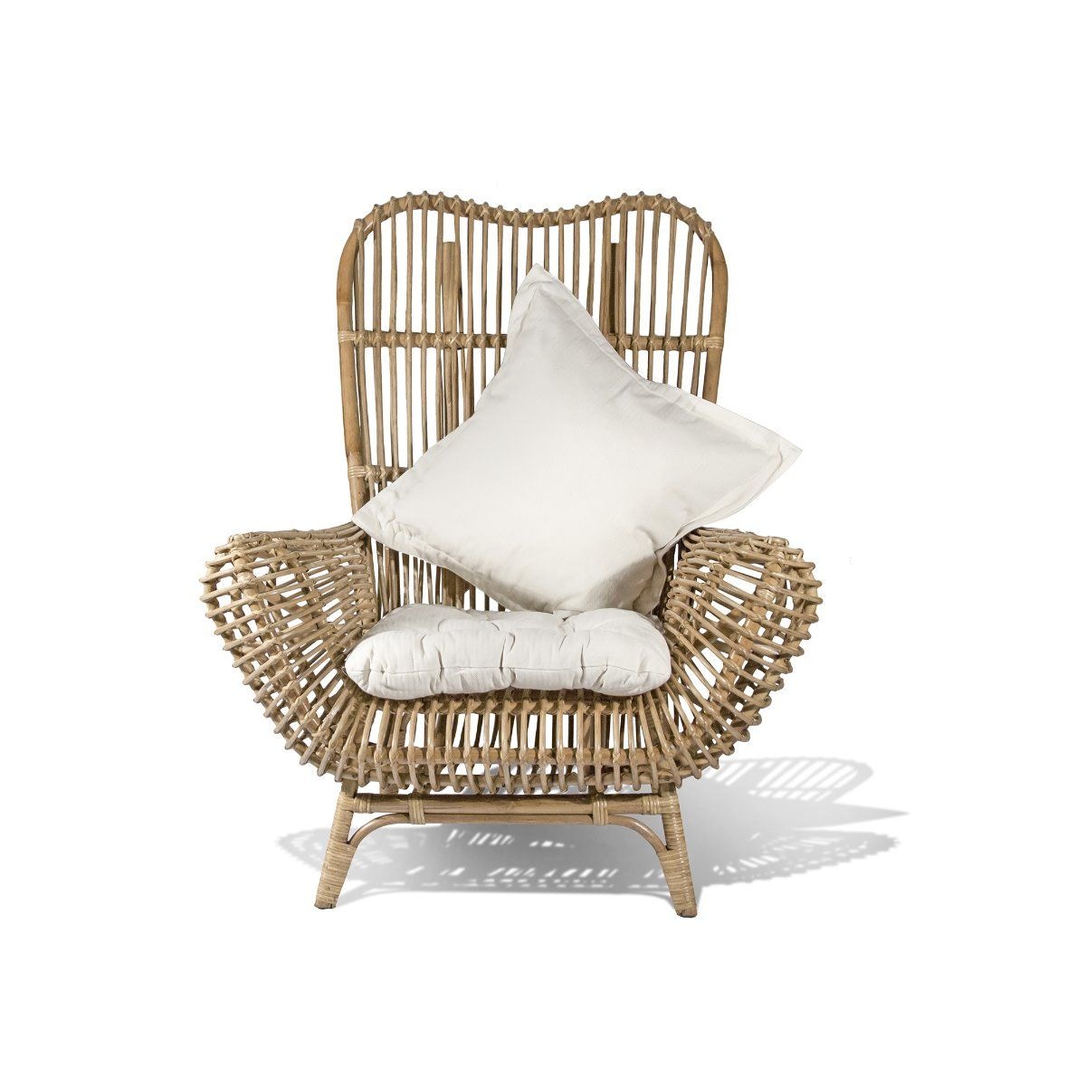 Round wicker chair online indoor