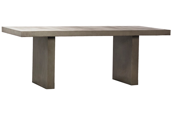 modern concrete outdoor dining table