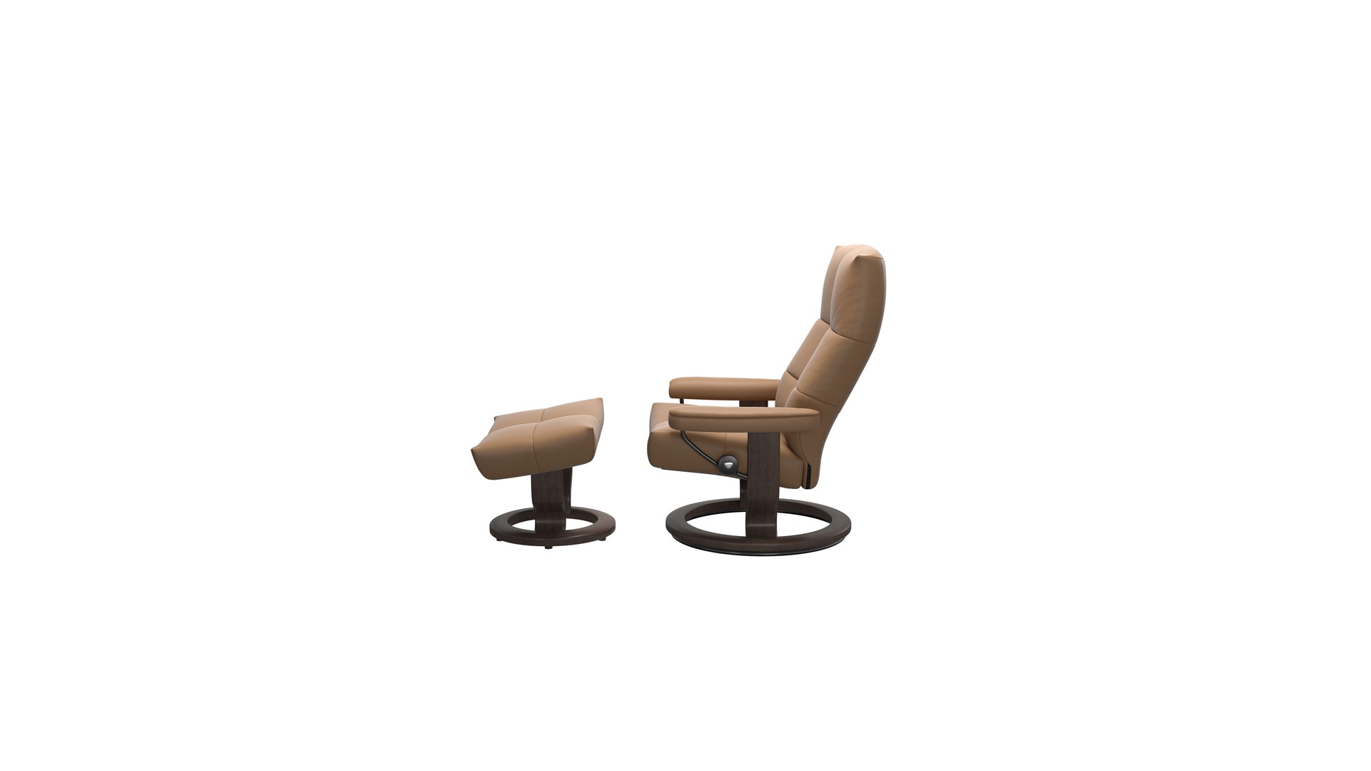 Stressless by Ekornes David Medium Classic Base Recliner and