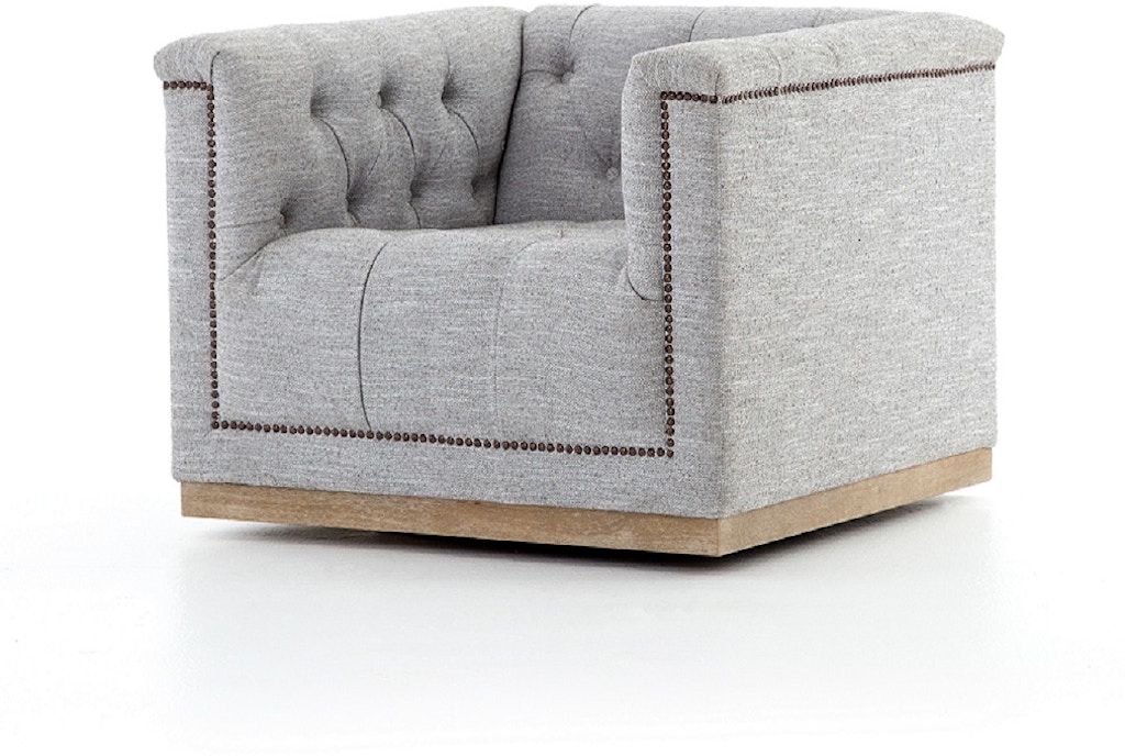 organic modern living room swivel chair 35466