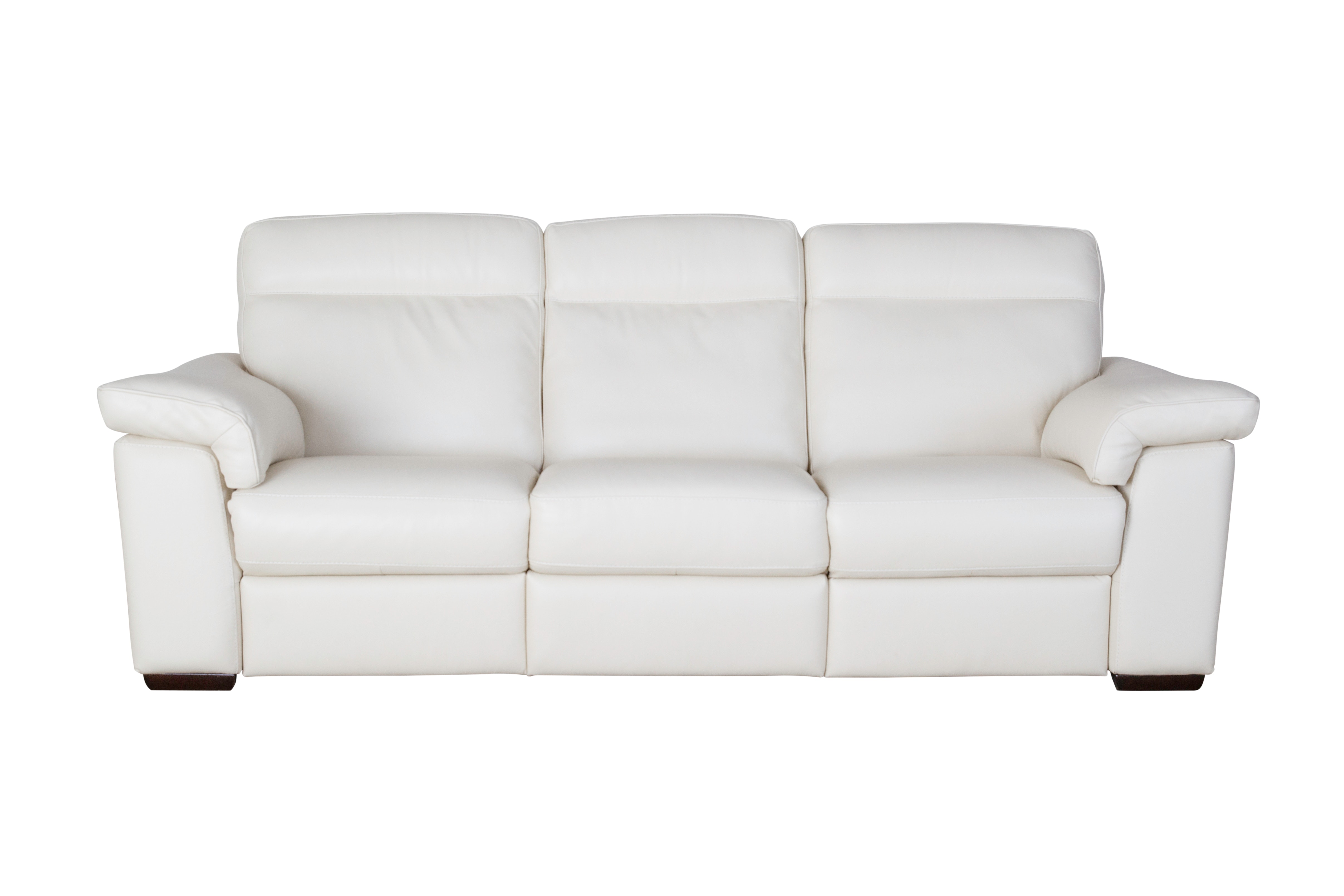 Natuzzi white leather discount chair