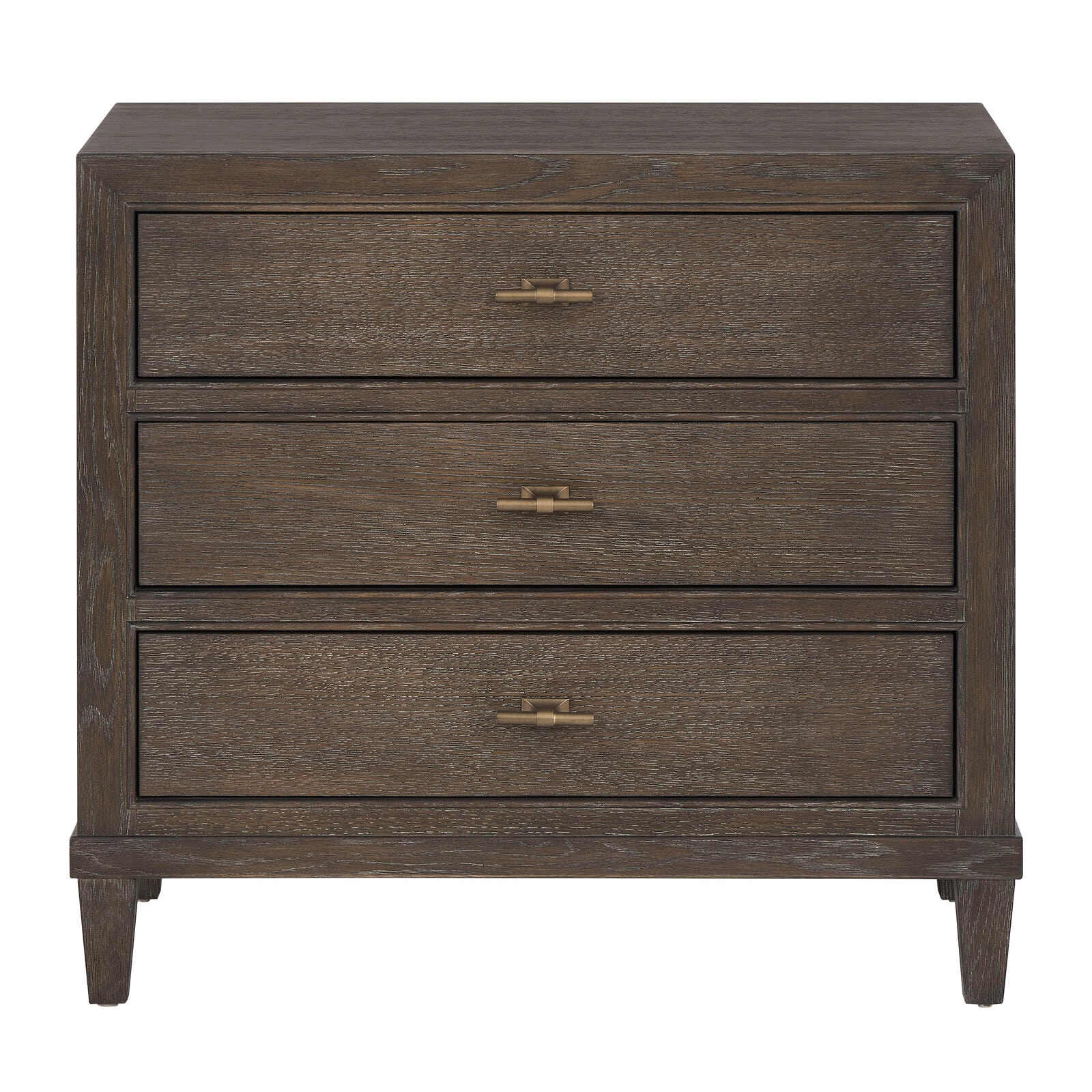  Cocoa 3 Drawer Nightstand 