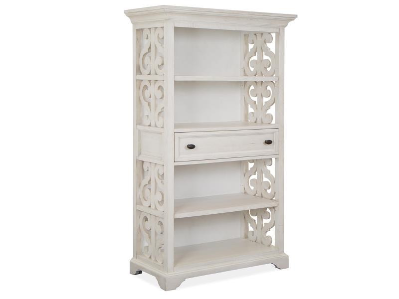 Fancy white outlet bookcase