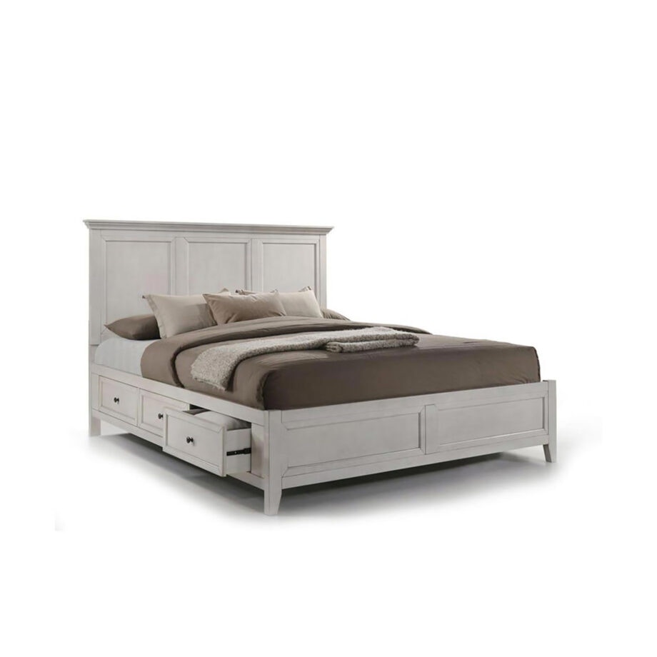 Intercon King Storage Bed SM-BR-8865K RWH STOR
