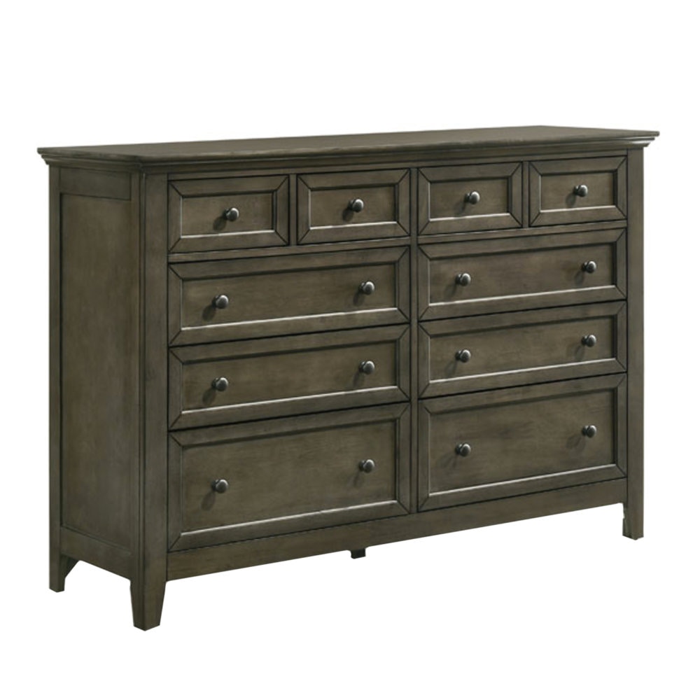 Intercon 10 Drawer Dresser SM-BR-8810-GRY-C