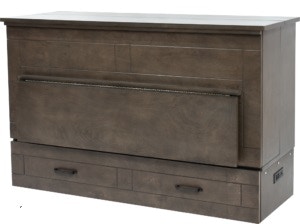 Cabinet Bed Queen Cabinet Bed with Desk ST-BWD-GRY-Q