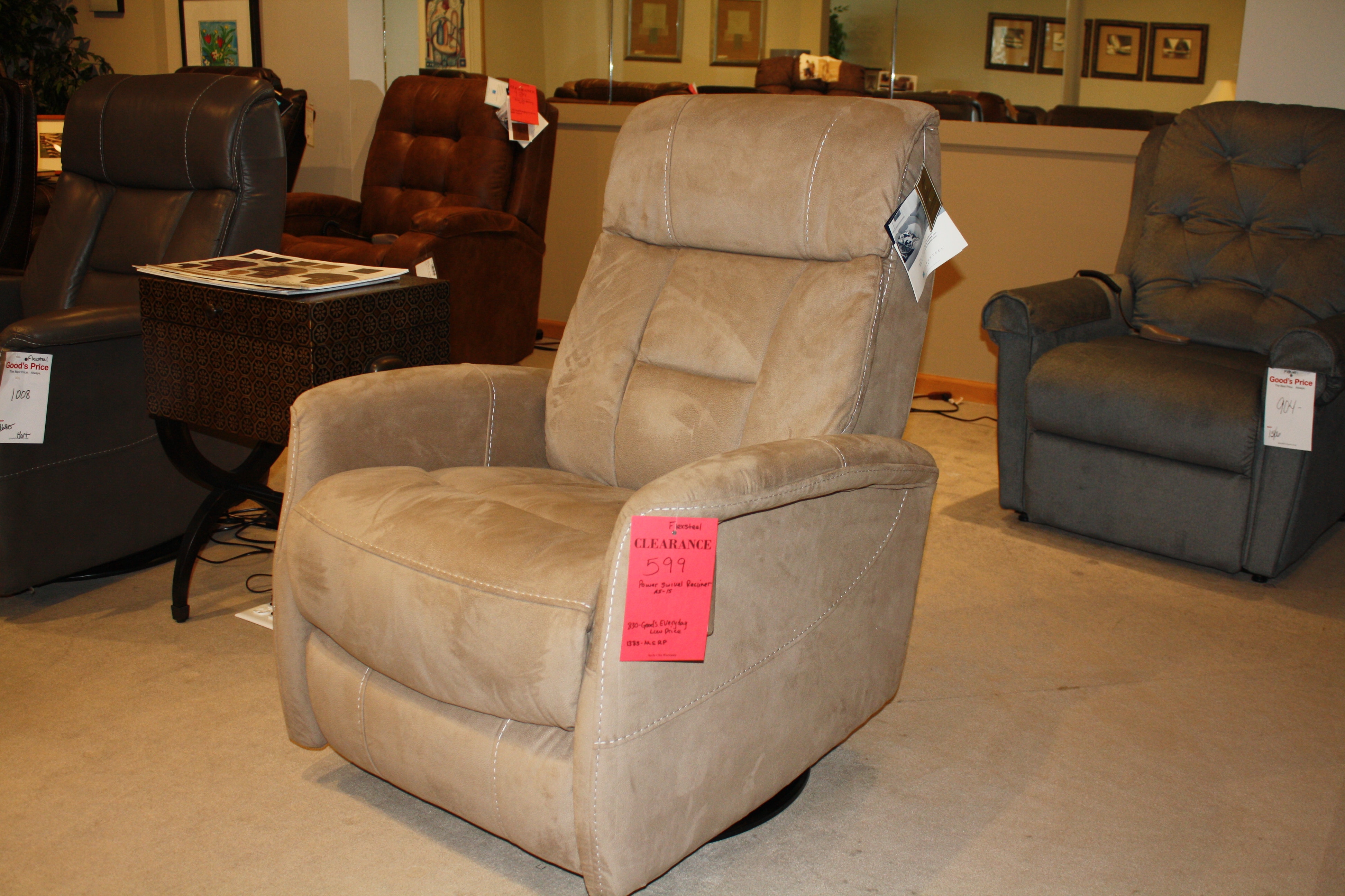 flexsteel kingman swivel glider