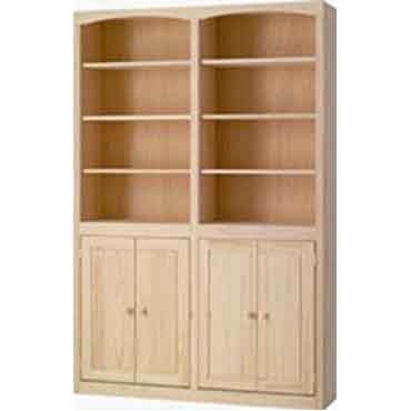 4872d Bookcase With Doors American Oak And More