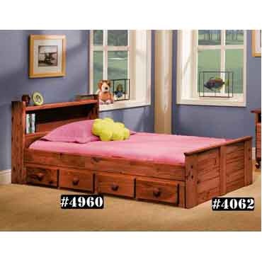 4062 Group Twin Bookcase Mates Bed American Oak And More