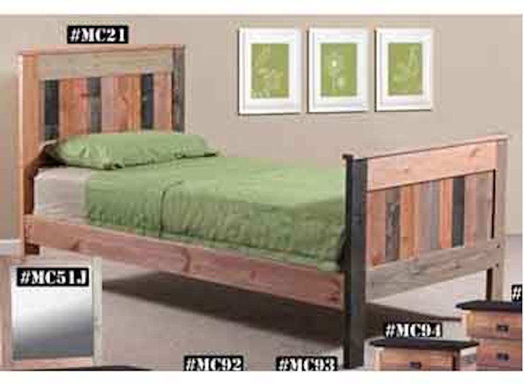 Mc21 Twin Mates Bed American Oak And More Furniture