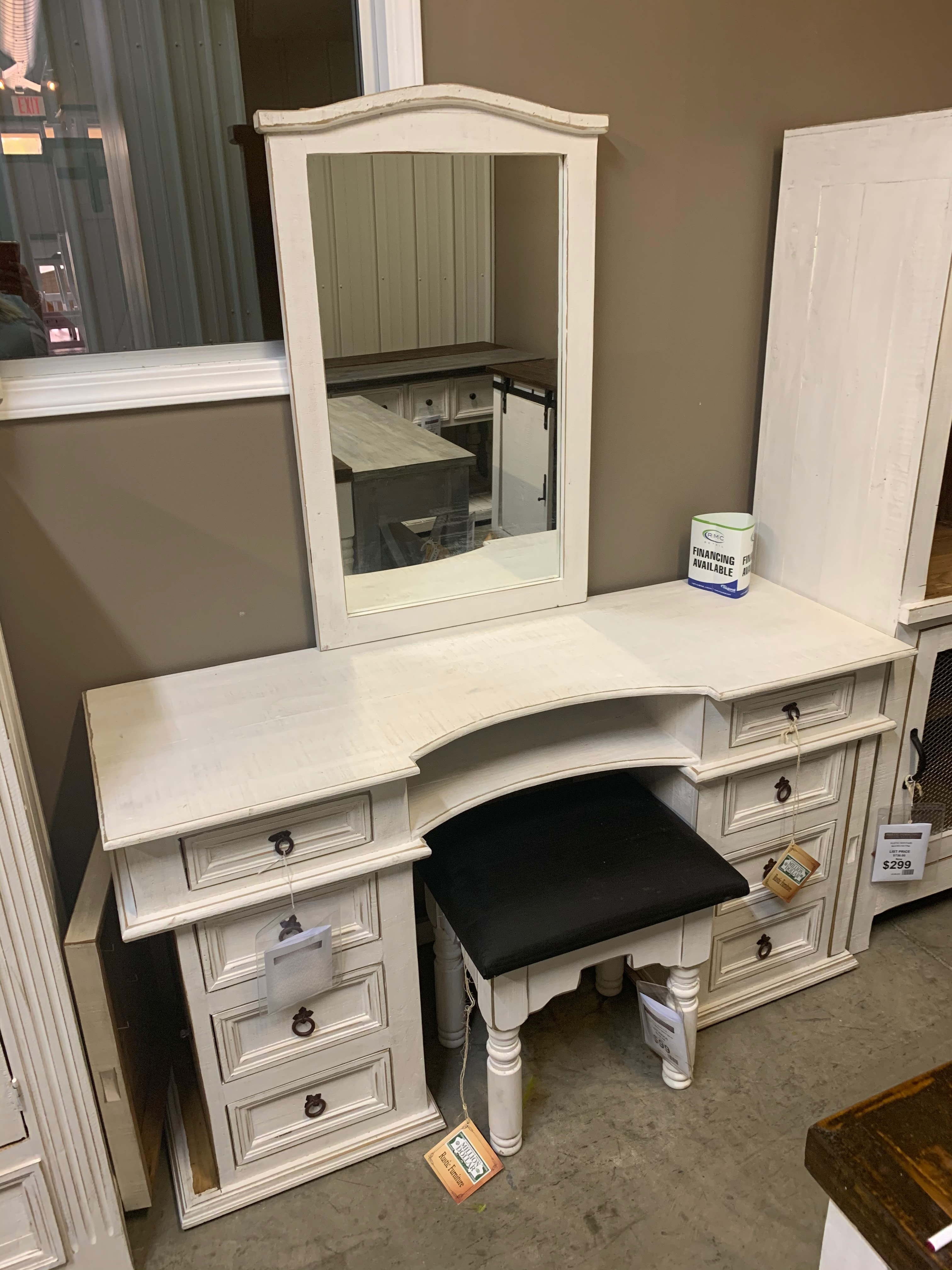 02 2 103 71v W White Jewelry Vanity W Mirror