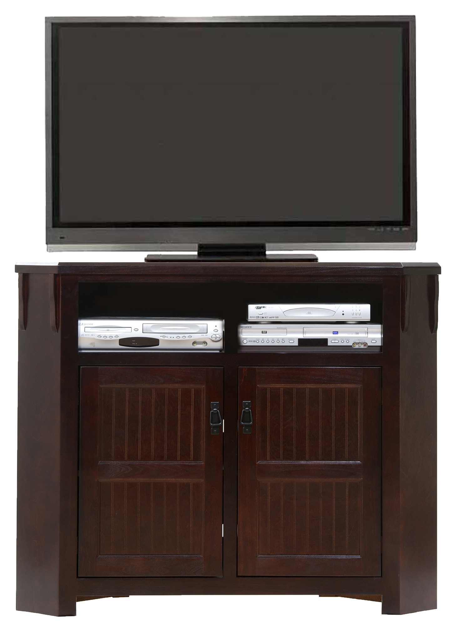 85737 Poplar Promo Tall Corner Tv Stand