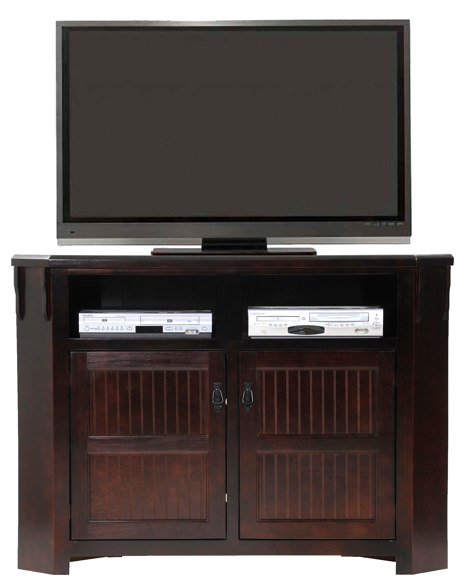 88743 Oak Tall Corner Tv Stand