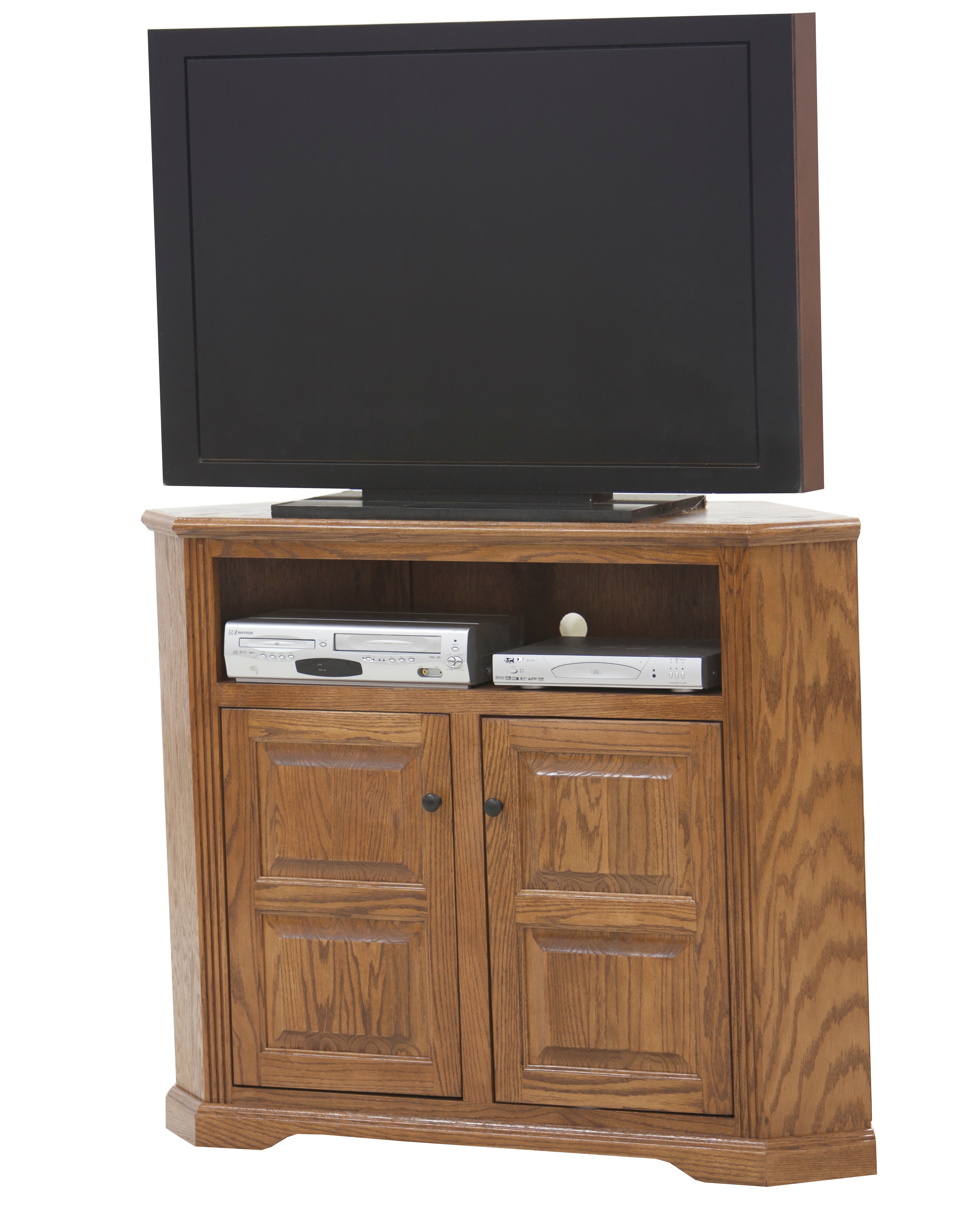 93737rp Oak Ridge Tall 50 Wide Corner Tv Console