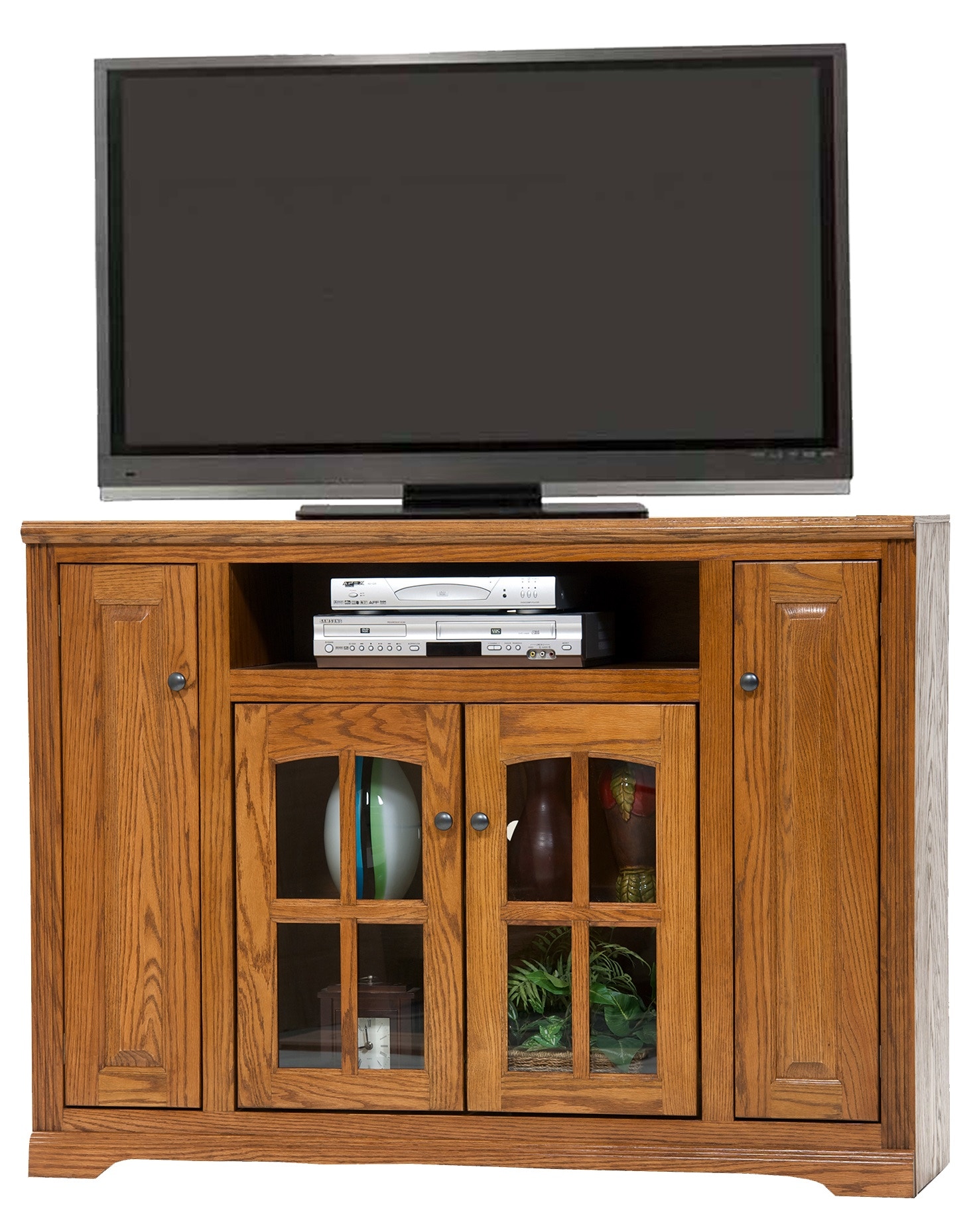 93856 Oak Tall Tv Stand