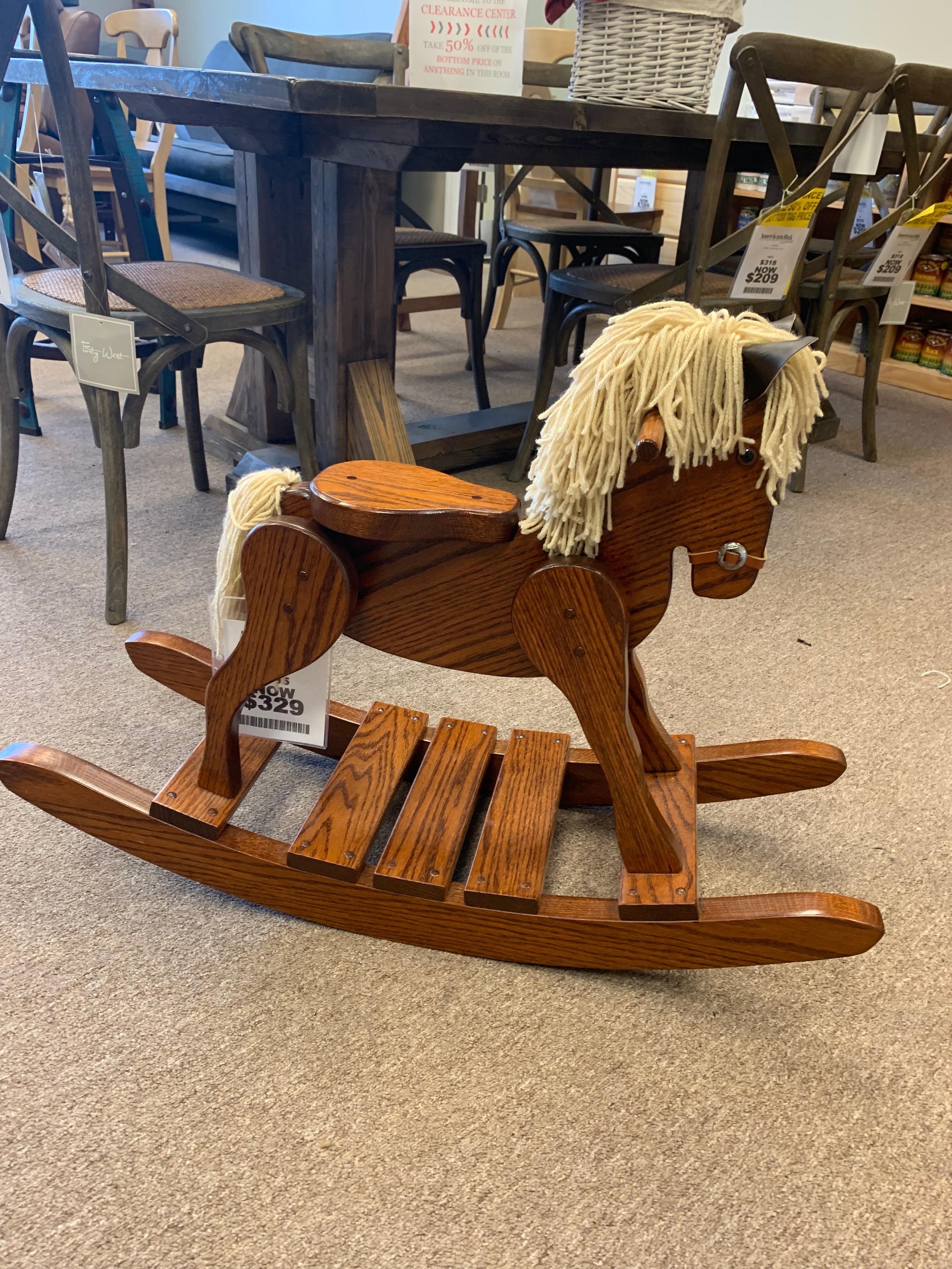 amish rocking horse