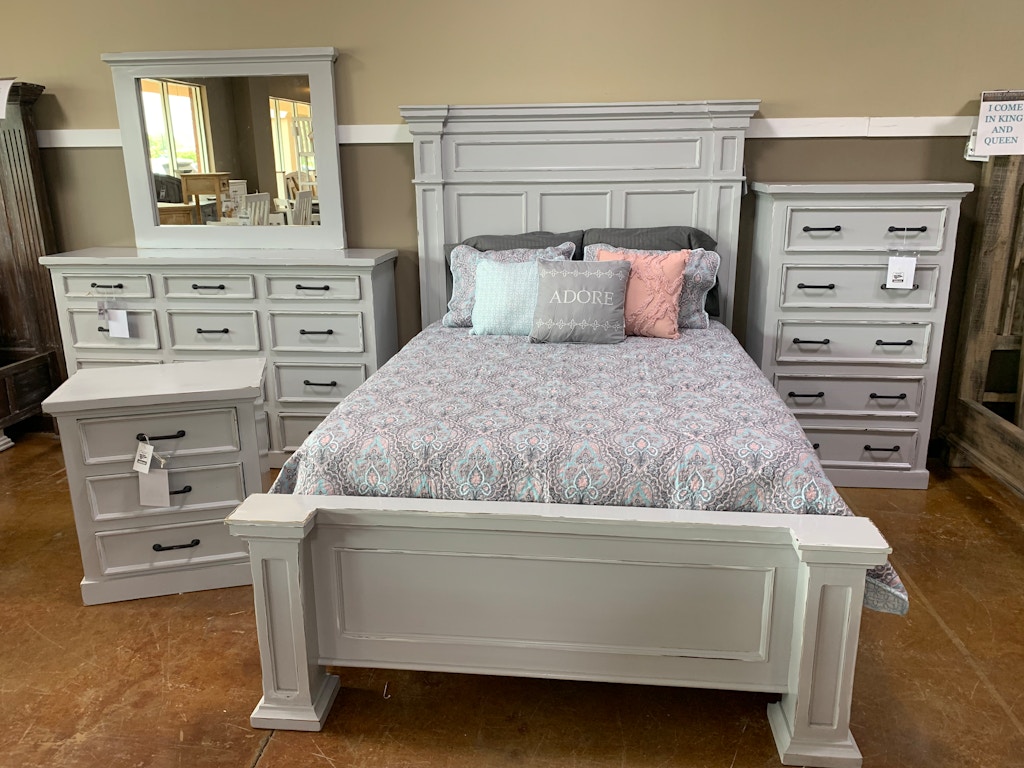 Texas Gray Orleans Queen Bedroom Set