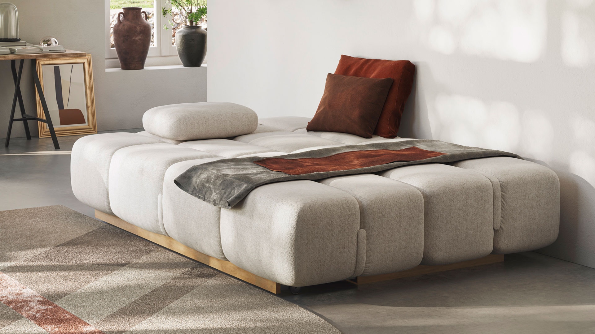 Natuzzi Italia by Reflections Gallery Living Room Sleeper Sofa Sohay