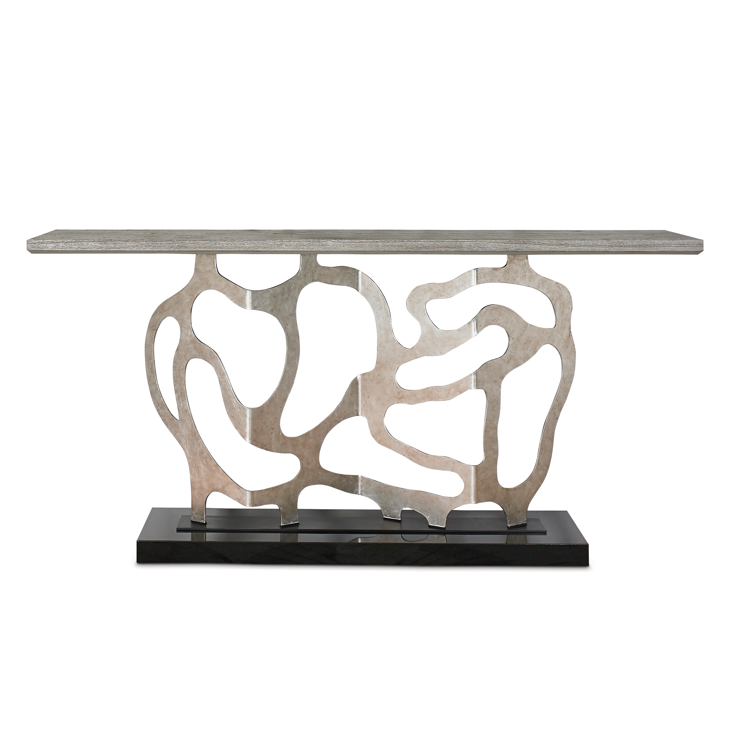 Ambella Home Sculpted Console Silver 07200-850-002