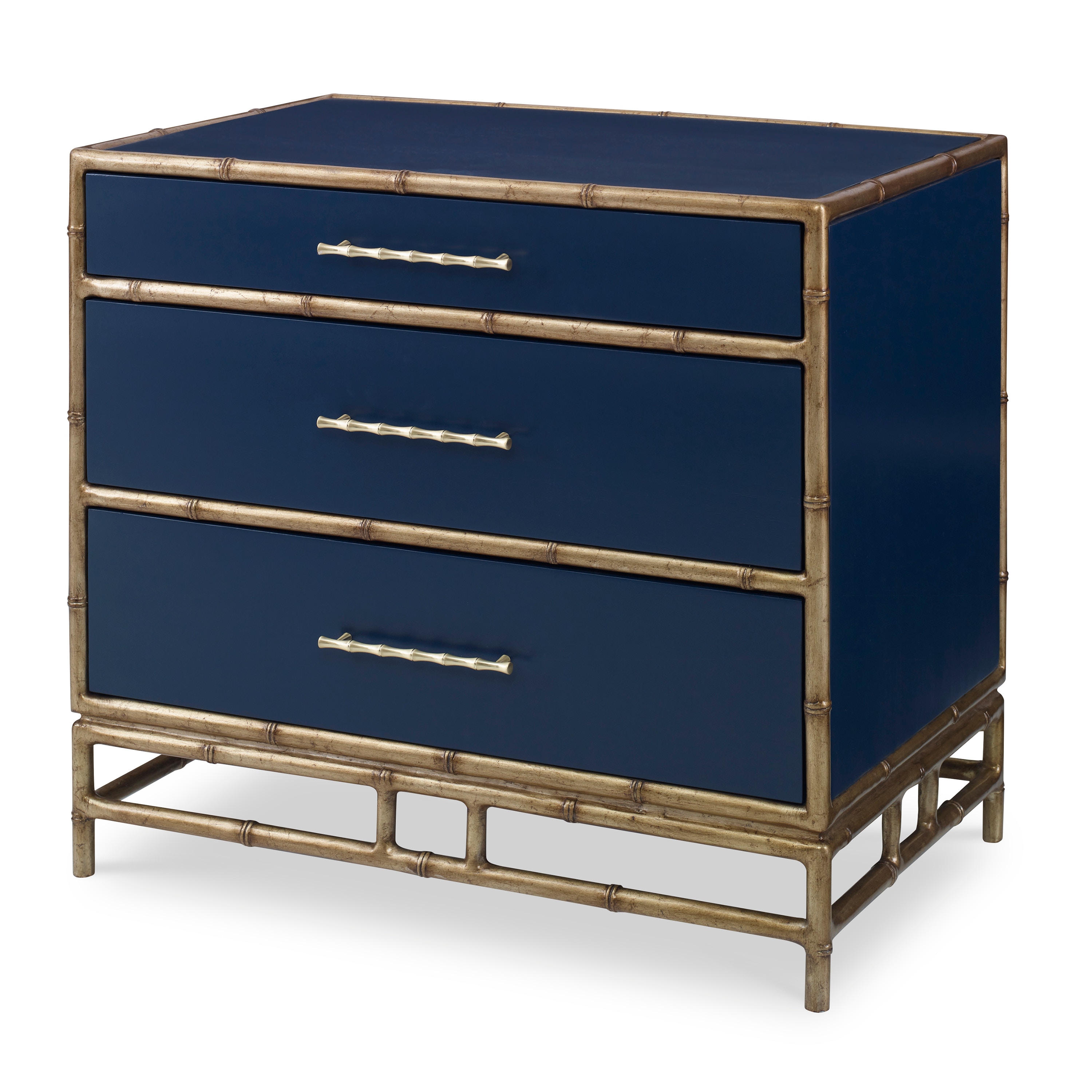 Ambella Home Chinoiserie Nightstand Cadet Blue 09175-230-021