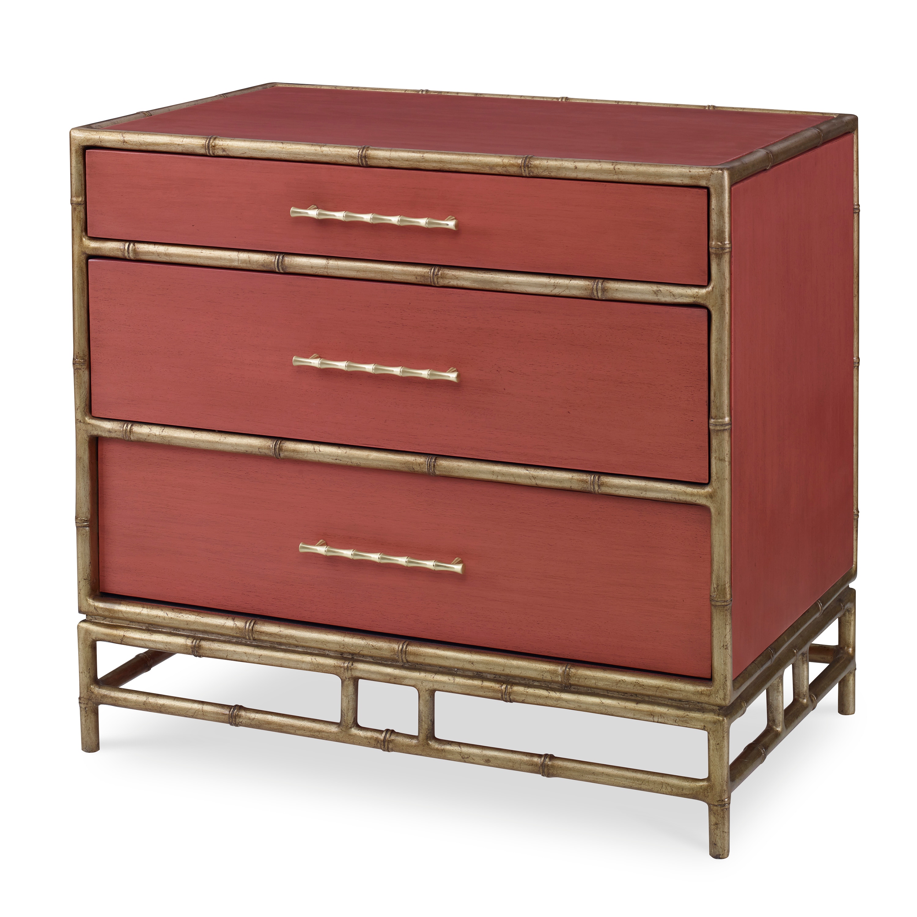 Ambella Home Chinoiserie Nightstand Coral 09175-230-027