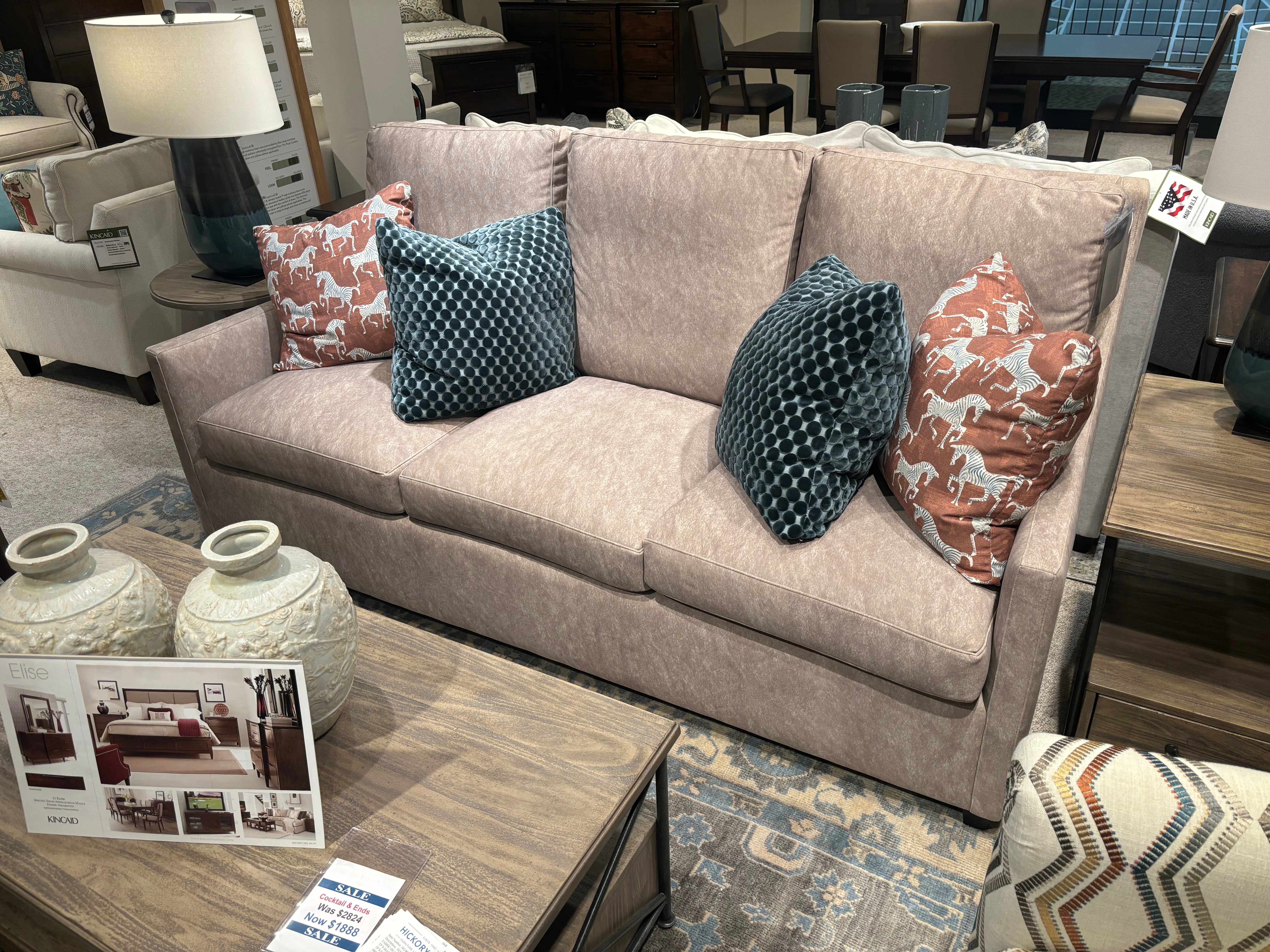 Hickory Park Clearance Ellerey Sofa by Kincaid Furniture 342-86