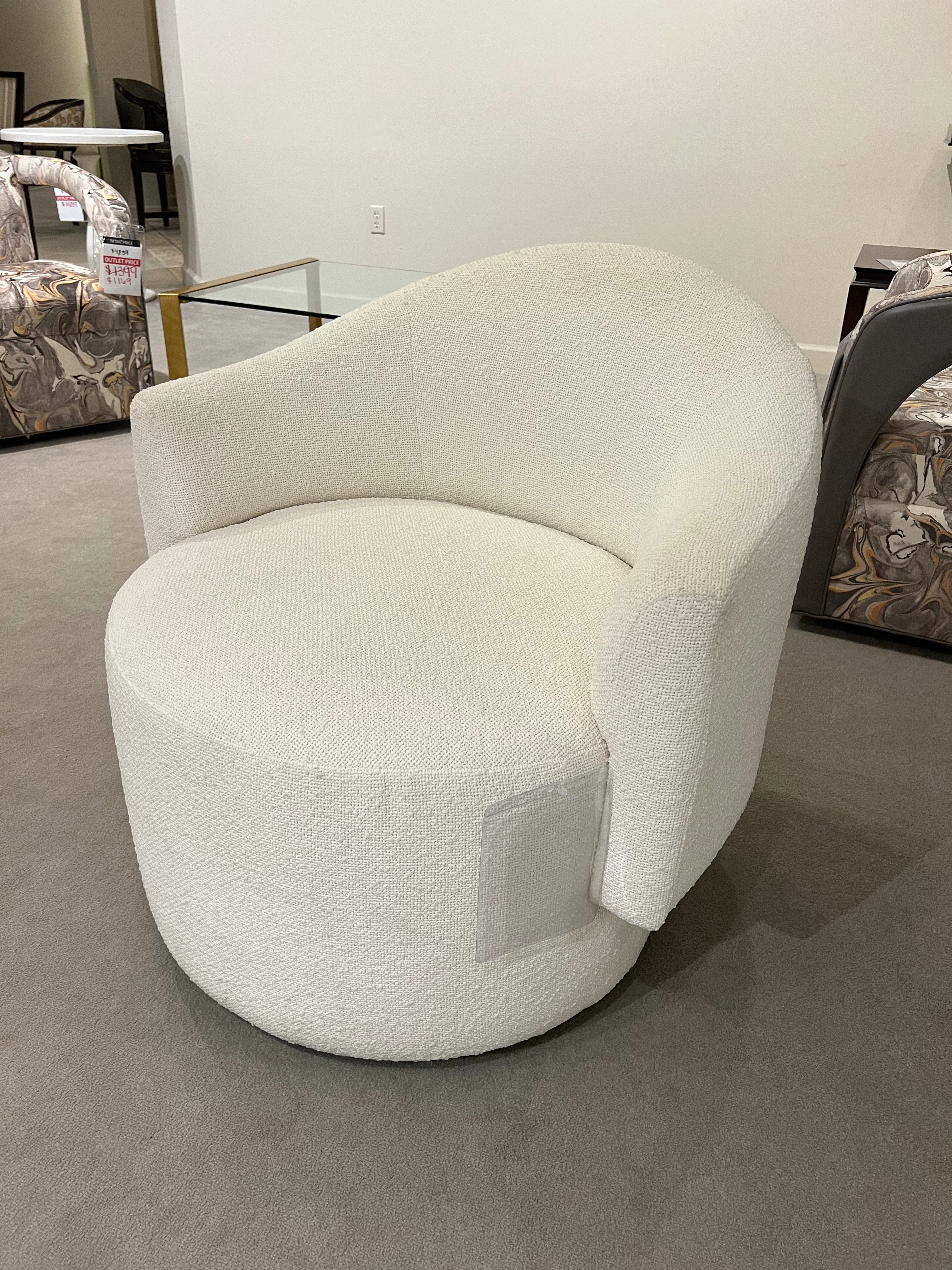Century Furniture Factory Outlet Enzo Swivel Chair TS-LT9-1067-8/20