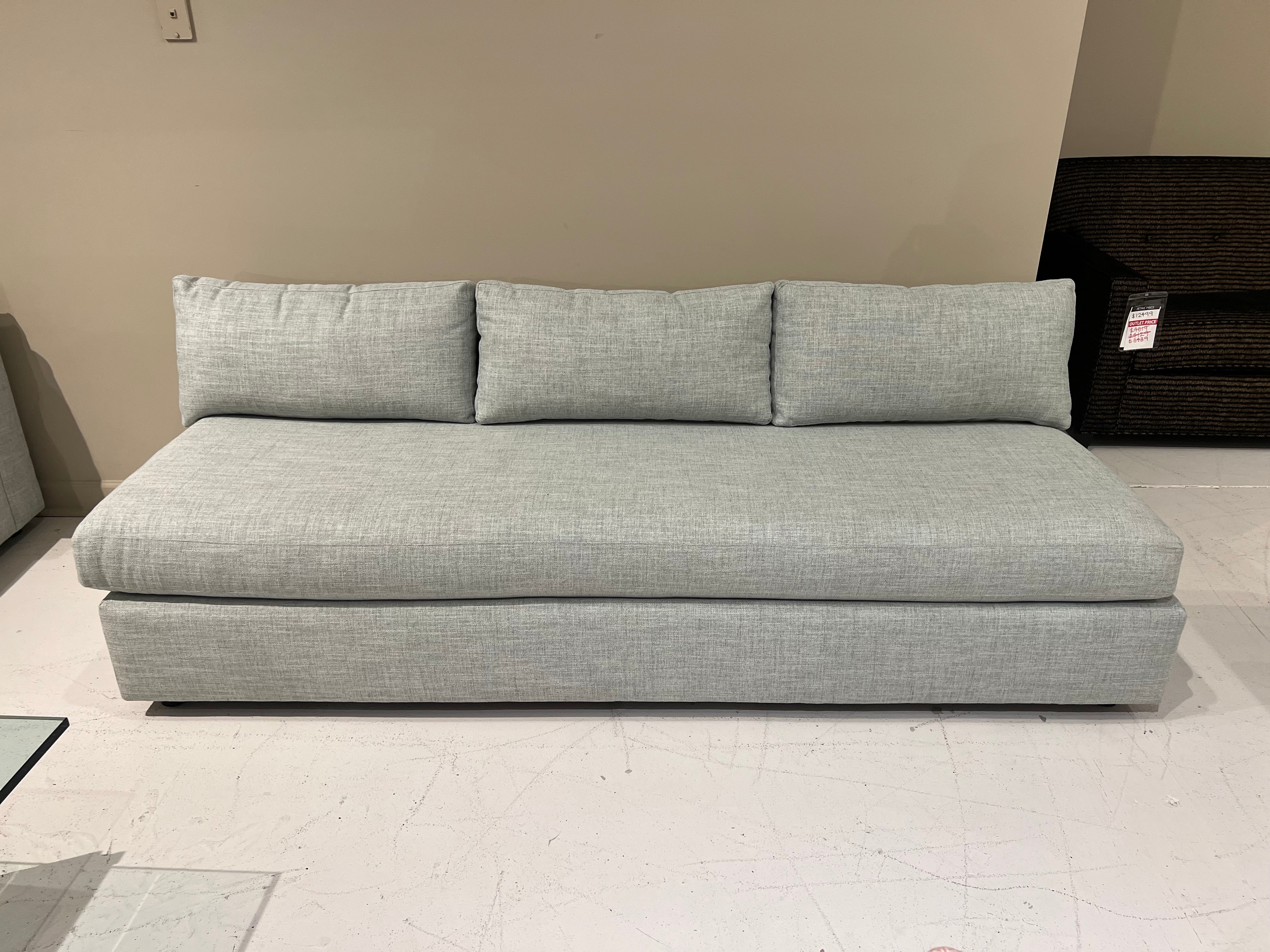 Century Furniture Factory Outlet Collier Armless Sofa LTD5264-92/100