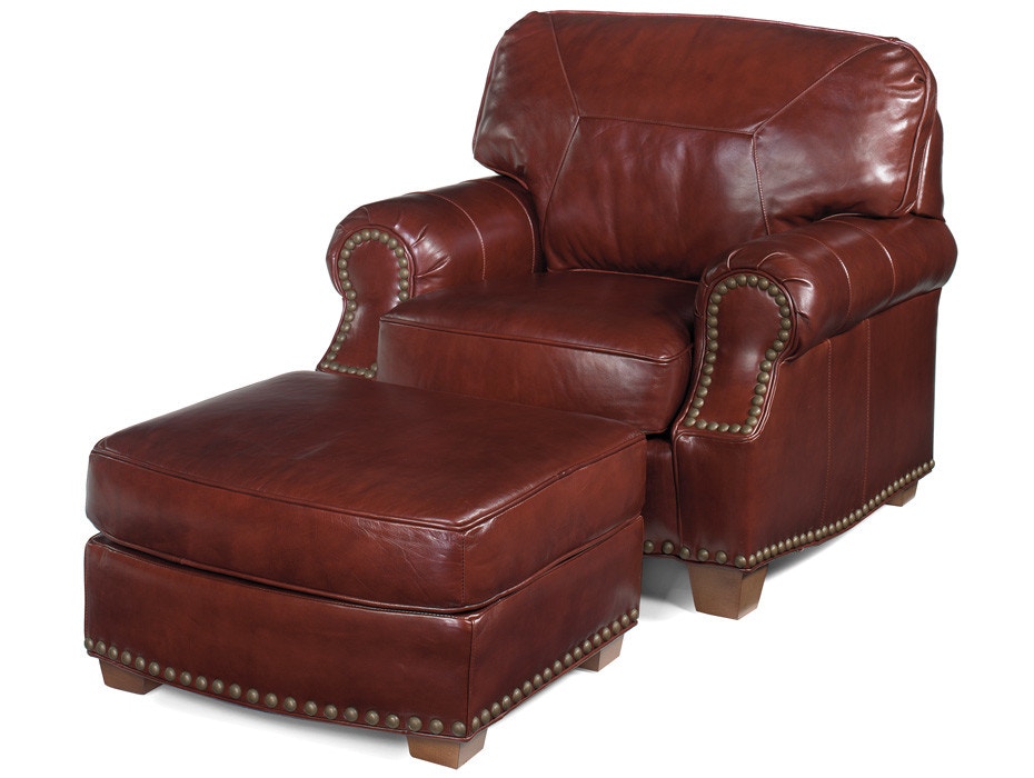 McKinley Leather Living Room Cheyenne Chair 1071ML Hickory Furniture