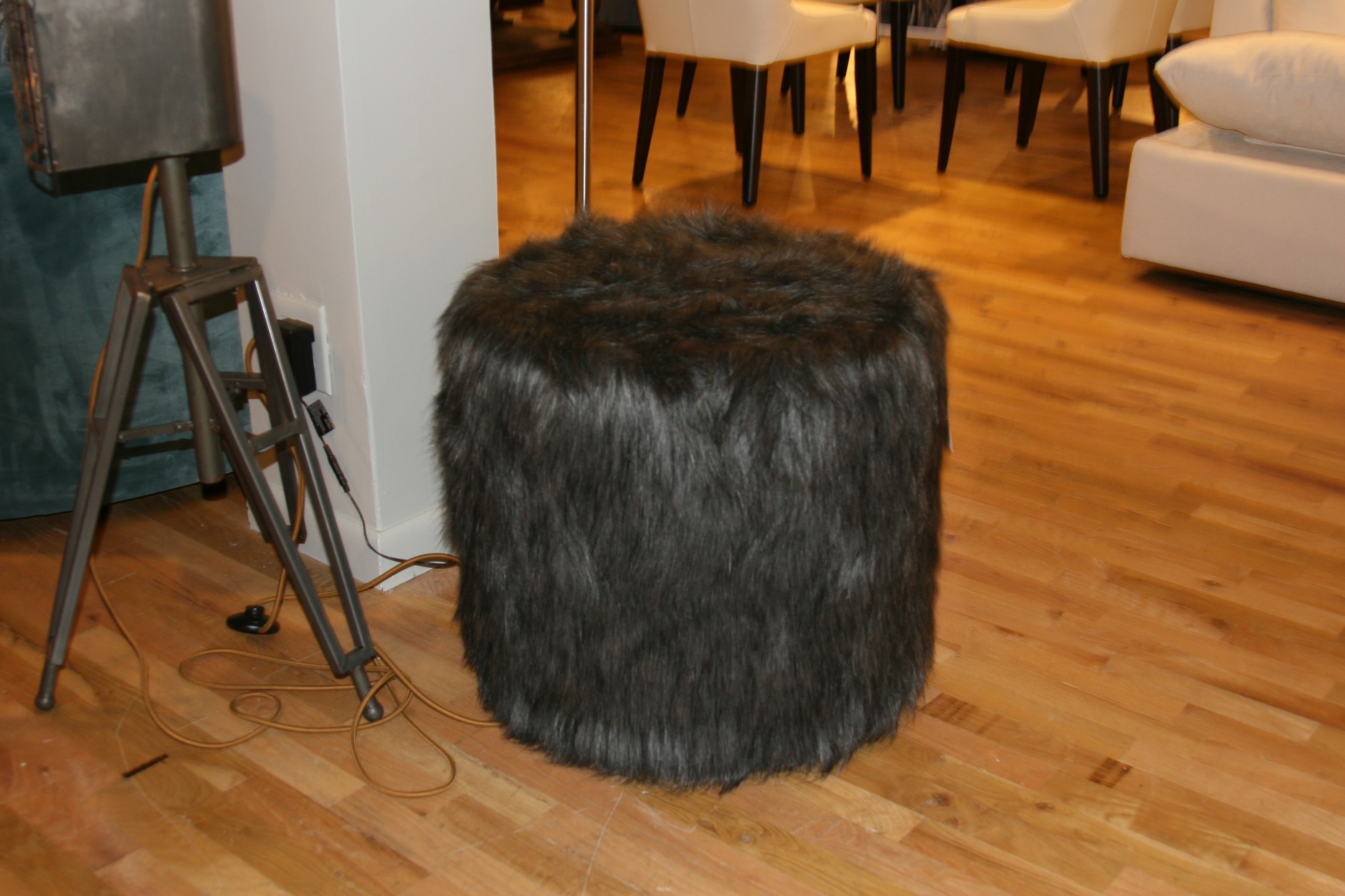 RF Modern by Reflections Faux Lamb Accent Ottoman 12-0530