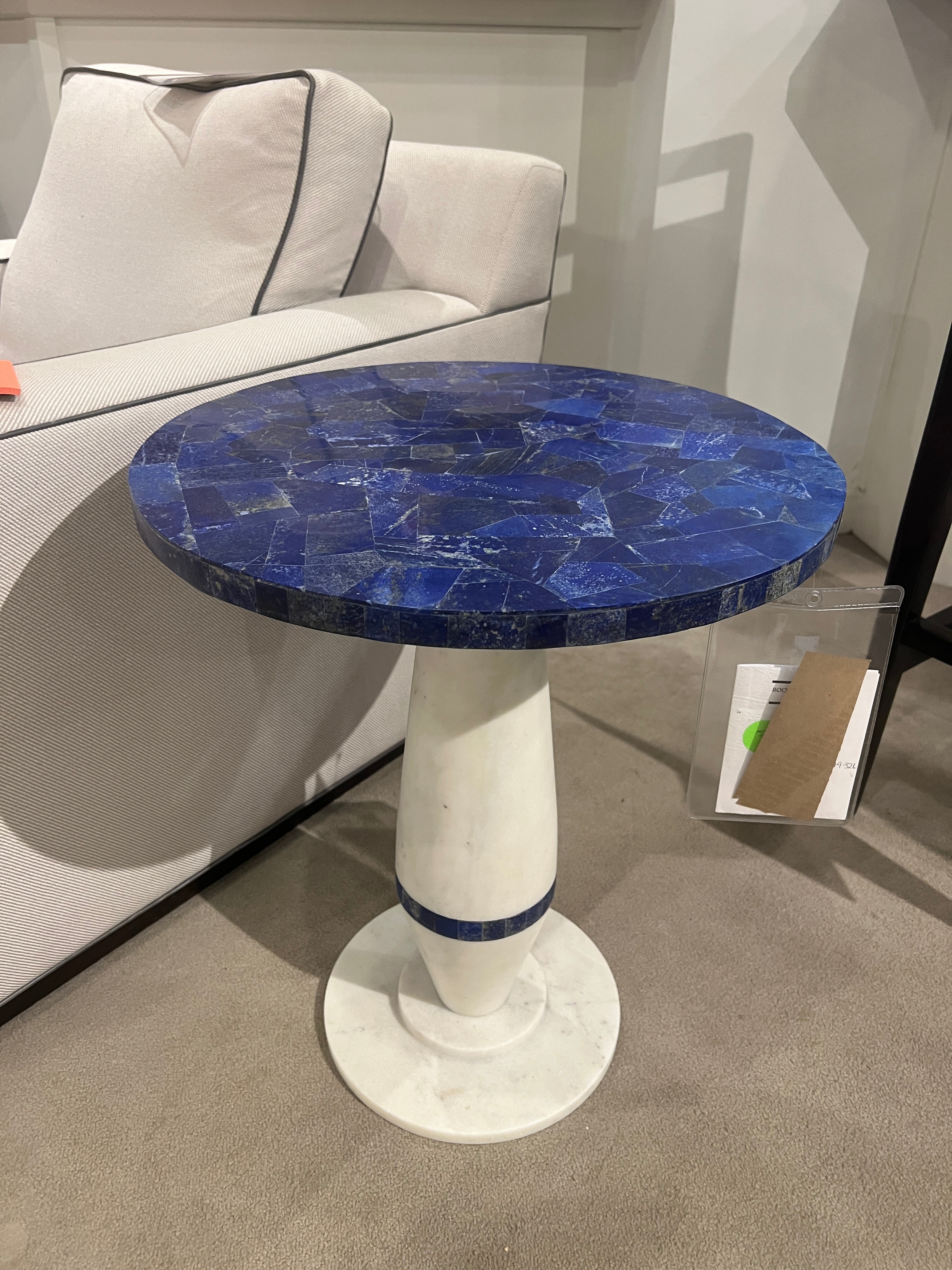 Maitland Smith Lapis Side Table 8379-32L