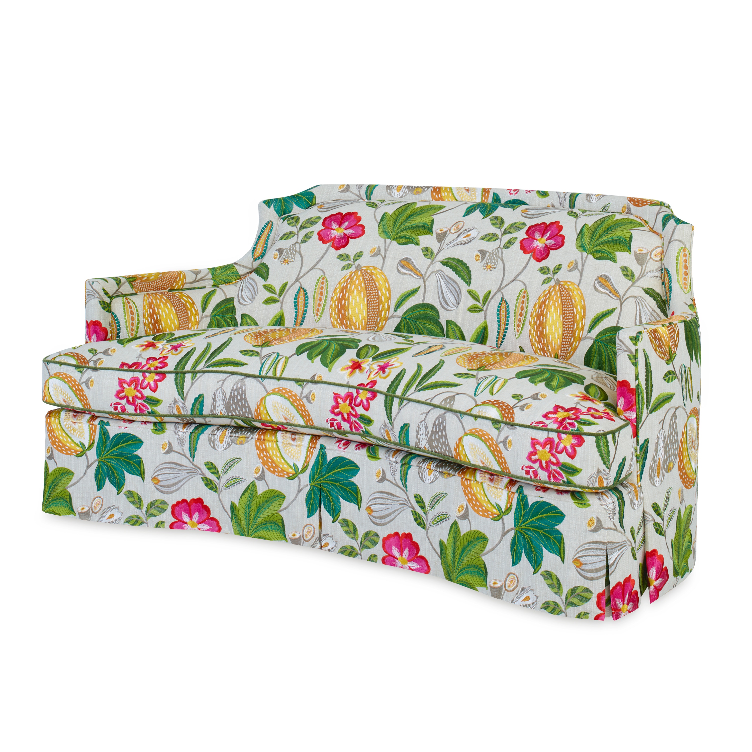 Ambella Home Olivia Loveseat Skirted 1245-01