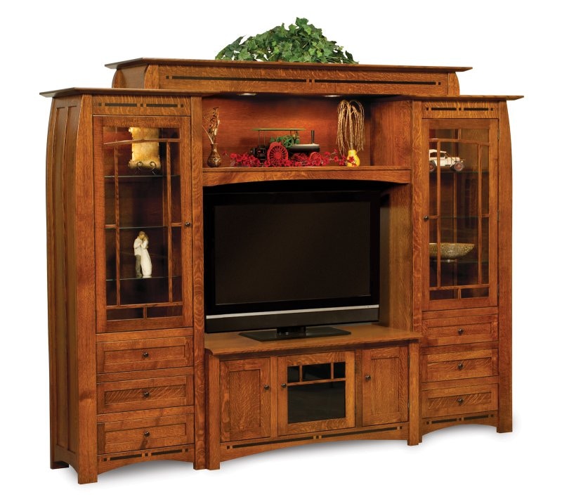 Amish Oak & Cherry Vineyard Wall Unit 96-49