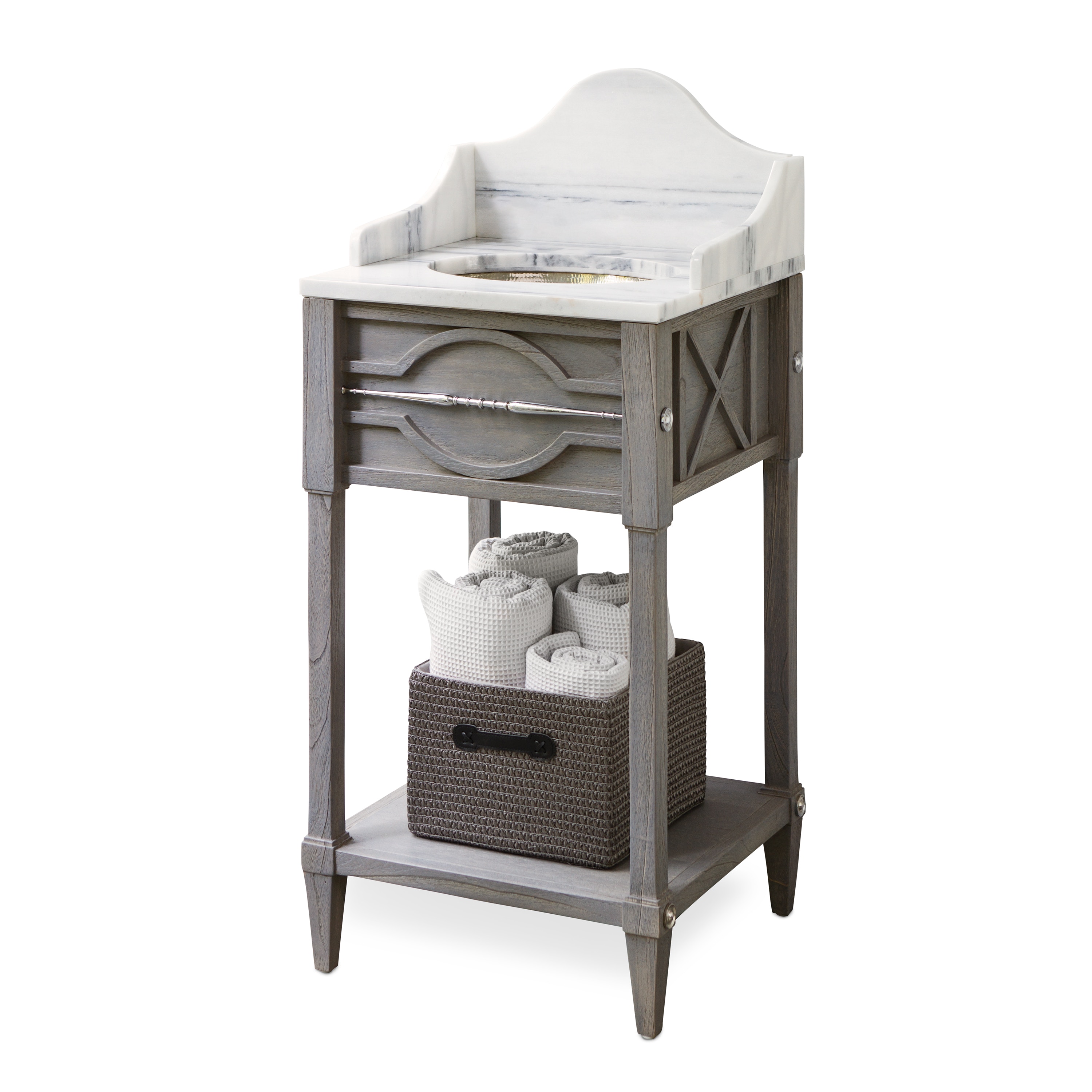 Ambella Home Spindle Sink Chest (Mini) Weathered Gr 17553-110-111