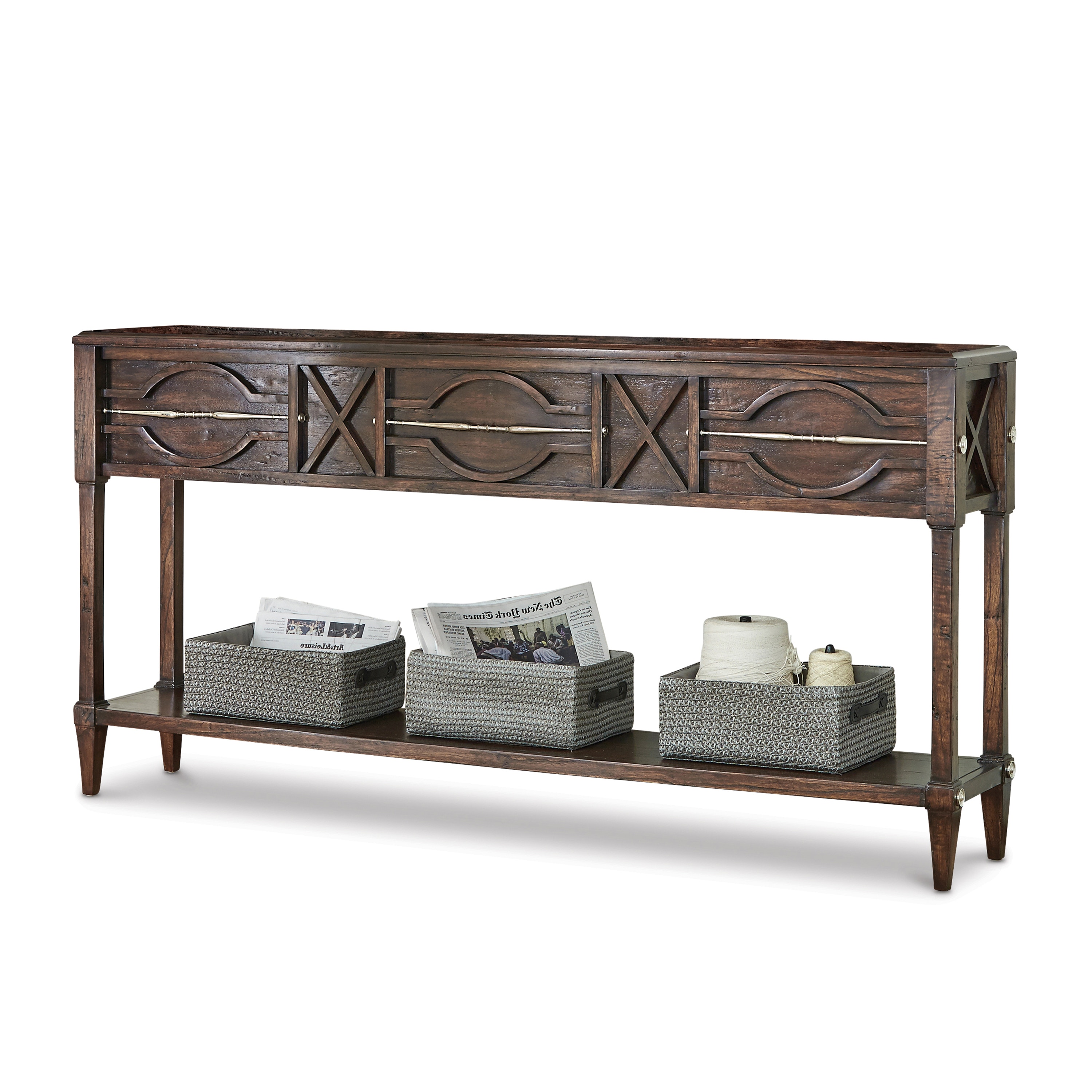 Ambella Home Spindle Console Walnut 17554-850-001