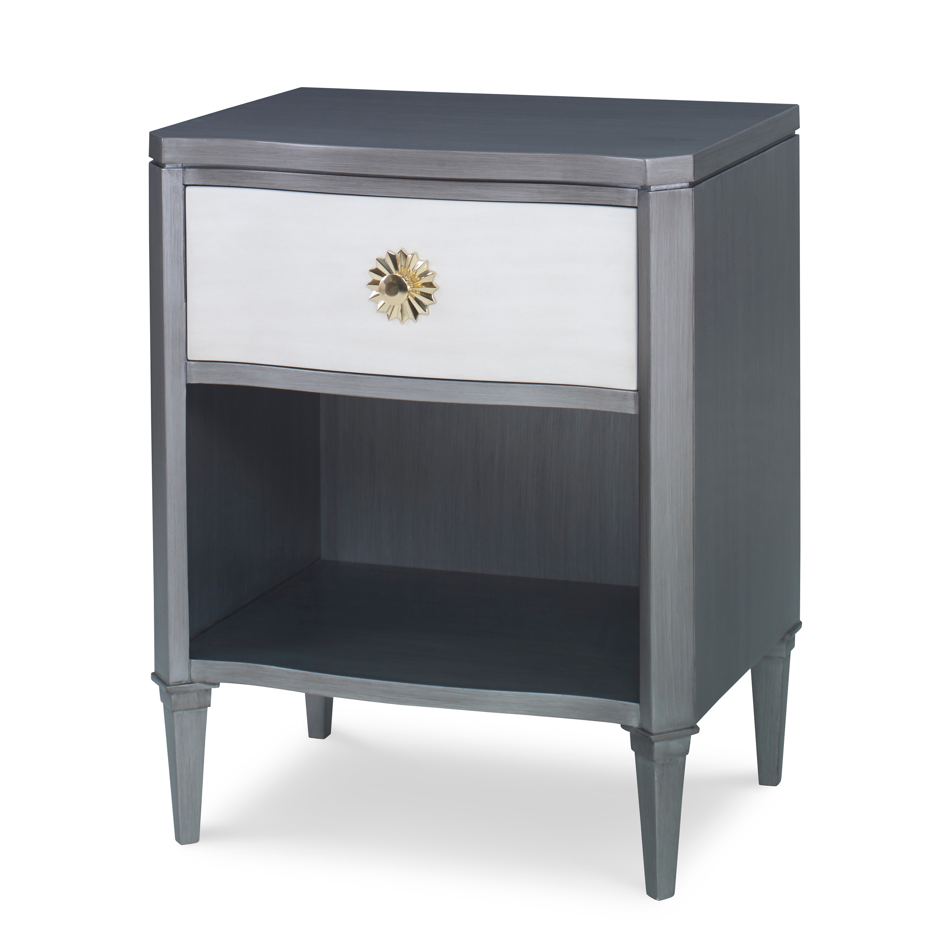 Ambella Home Halley Nightstand Grey / Linen 17584-830-002