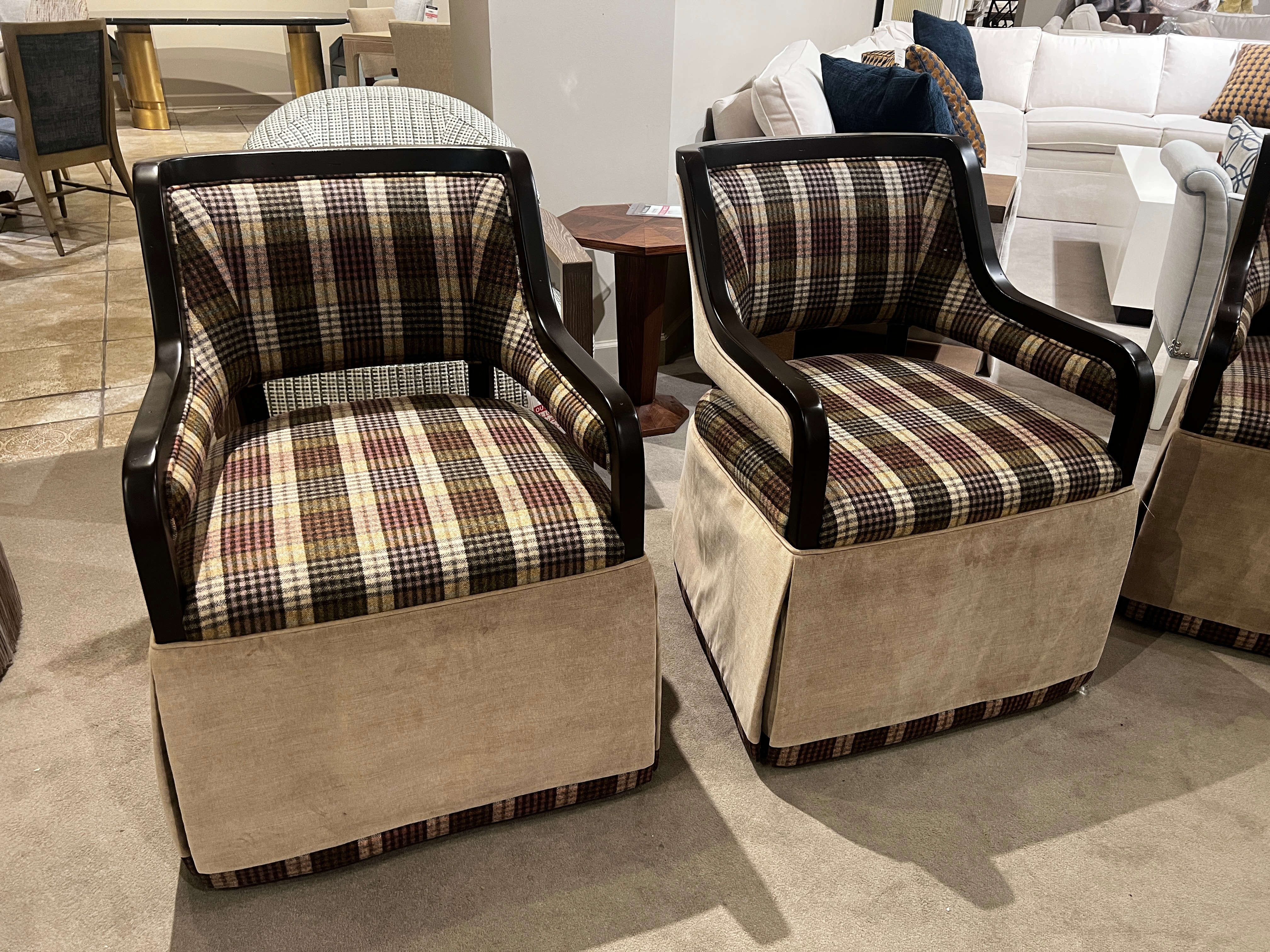 Jessica Charles Factory Outlet Merritt Skirted Dining Chair 1203SK/10578,10579