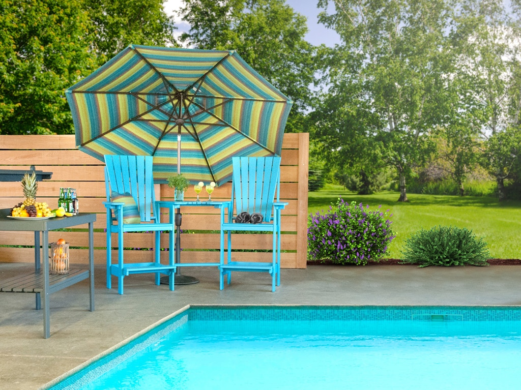 Outdoor Furniture by Amish Oak and Cherry Euro Outdoor Tete-a-Tete C1480