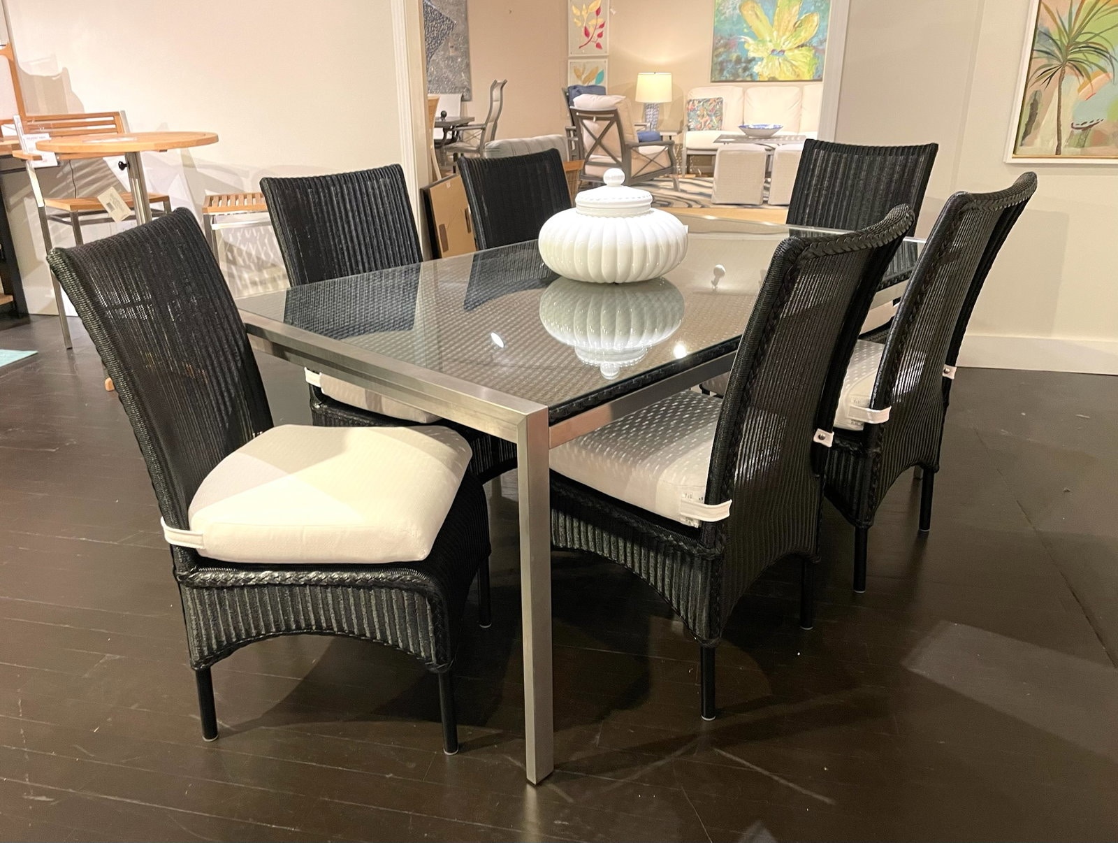 Hickory Park Clearance Elements Rectangular Dining Table and Chairs by Lloyd Flanders 203072