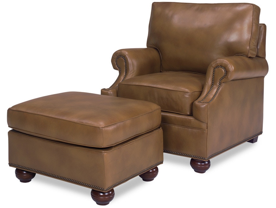 McKinley Leather Jarrett Ottoman 2120