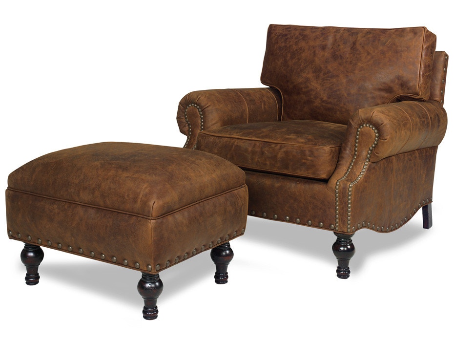 McKinley Leather Bronson Ottoman 2170